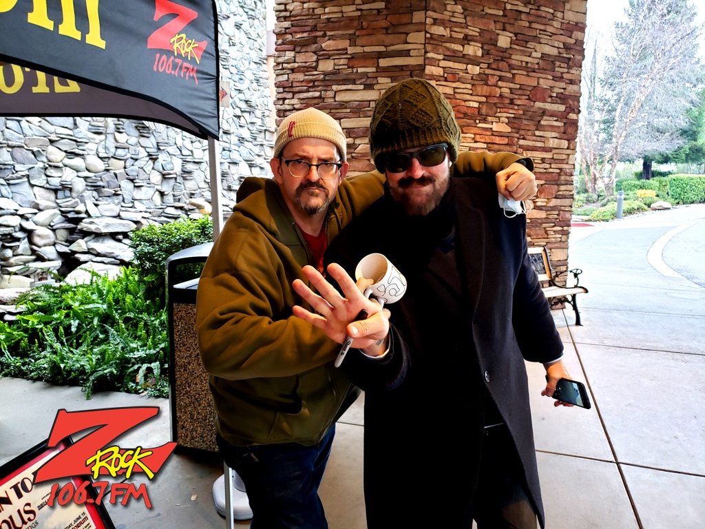 Tim Buc Moore with a loyal Buc Head at The Corner Deli at Feather Falls Casino in Oroville California for Wake the Buc Up on 106.7 Z-Rock December 30th 2021