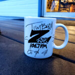 World famous Z-Rock "Doodle" mug customized by Tim Buc Moore at The Corner Deli at Feather Falls Casino in Oroville California for Wake the Buc Up on 106.7 Z-Rock December 30th 2021