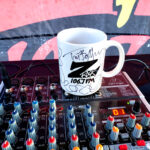 World famous Z-Rock "Doodle" mug customized by Tim Buc Moore at Lynn's Coffee & Crepes in Paradise California for Wake the Buc Up on 106.7 Z-Rock February 10th 2022