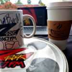 World famous Z-Rock "Doodle" mug customized by Tim Buc Moore at Chico Creek Coffeein Chico California for Wake the Buc Up on 106.7 Z-Rock April 14th 2022