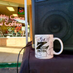 World famous Z-Rock "Doodle" mug customized by Tim Buc Moore at Betty Cakes & Coffee in Oroville California for Wake the Buc Up on 106.7 Z-Rock April 7th 2022
