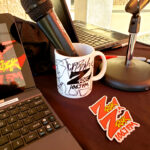 World famous Z-Rock "Doodle" mug customized by Tim Buc Moore at Betty Cakes & Coffee in Oroville California for Wake the Buc Up on 106.7 Z-Rock April 7th 2022