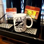 World famous Z-Rock "Doodle" mug customized by Tim Buc Moore at Lots' A Java in Oroville California for Wake the Buc Up on 106.7 Z-Rock June 16th 2022
