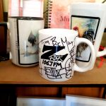 World famous Z-Rock "Doodle" mug customized by Tim Buc Moore at Debbie's Restaurant in Paradise California for Wake the Buc Up on 106.7 Z-Rock June 9th 2022