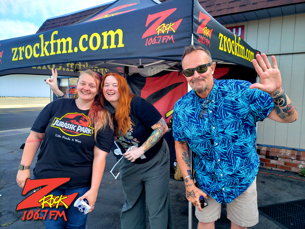 Tim Buc Moore with loyal Buc Heads at Lots' A Java in Oroville California for Wake the Buc Up on 106.7 Z-Rock June 16th 2022