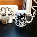World famous Z-Rock "Doodle" mug customized by Tim Buc Moore at Lots' A Java in Oroville California for Wake the Buc Up on 106.7 Z-Rock June 16th 2022