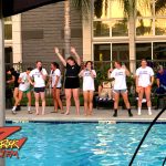 Students from Del Norte Volleyball in town enjoying Z-Rock's 90s Karaoke Pool Party at the Doubletree by Hilton in Chico CA Friday August 19th 2022