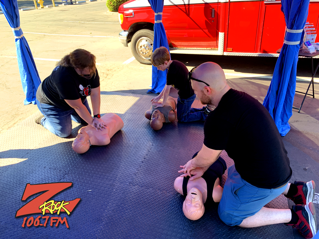 Pumpkinhead medics, Lifeline Training Center in Chico California, hosting their annual "CPR Saturday" Community Fair, 106.7 Z-Rock was on hand for a live broadcast/kid themed Pumpkinhead Saturday September 24th 2022