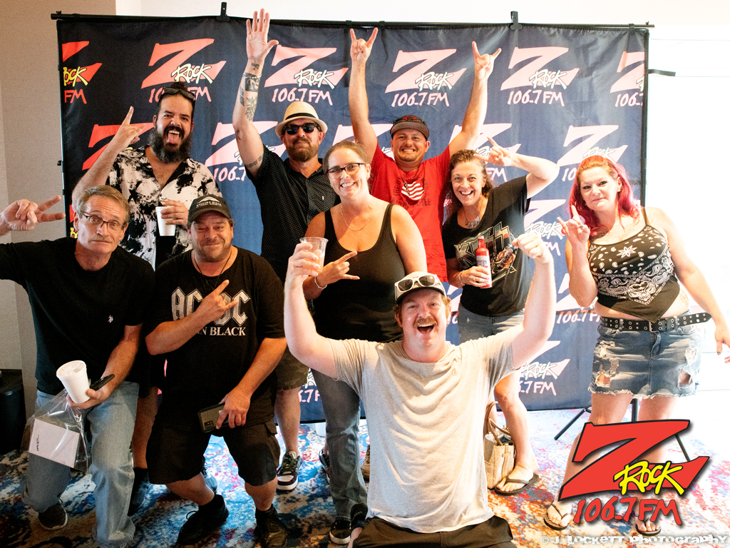 Tim Buc Moore and his victorious team celebrating their win for 106.7 Z-Rock's End of Summer pre-party slots tournament at Rolling Hills Casino Resort in Corning California Sunday September 4th 2022