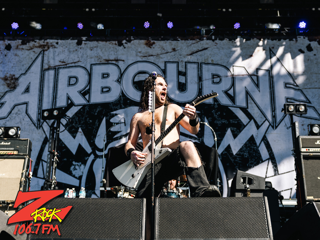 106.7 Z-Rock at Aftershock 2022 in Sacramento California October 8th 2022 with Airbourne
