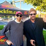 Tim Buc Moore with a loyal Buc Head at Carl's Jr. in Chico California for Wake the Buc Up on 106.7 Z-Rock October 21st 2022