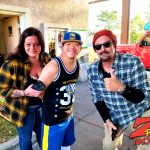 Tim Buc Moore with loyal Buc Heads at Olson House Coffee in Oroville California for Wake the Buc Up on 106.7 Z-Rock October 13th 2022