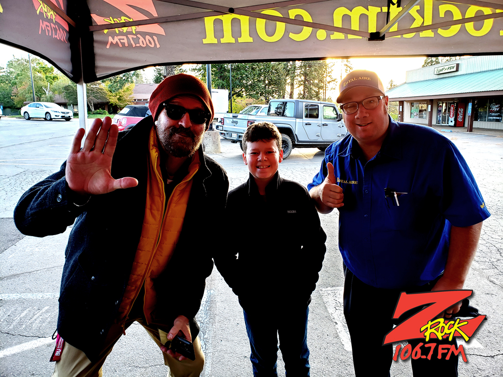 Tim Buc Moore with loyal Buc Heads at Mad Natters Donuts in Paradise California for Wake the Buc Up on 106.7 Z-Rock October 28th 2022