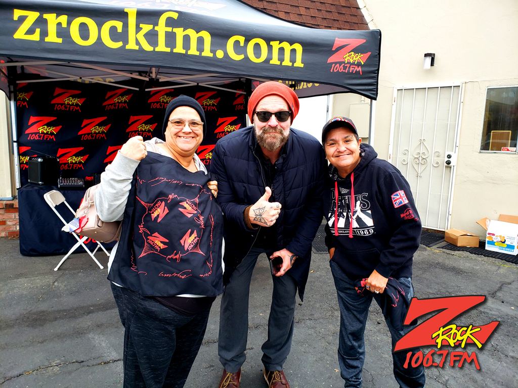 Tim Buc Moore with loyal Buc Heads at Lots' A Java in Oroville California for Wake the Buc Up on 106.7 Z-Rock December 22nd 2022